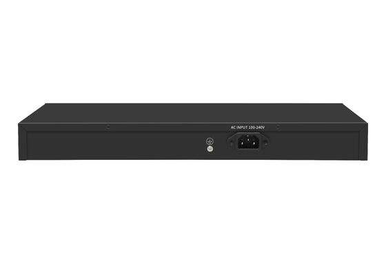 24 Port PoE Switch 2.5G Fiber Gigabit Ethernet 300W Budget 15.4W/30W Unmanaged CE