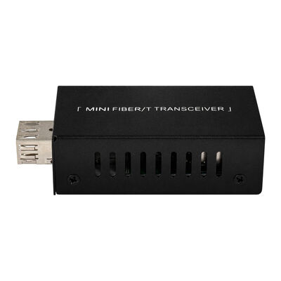 Mini Gigabit Fiber Optic Media Converter DC5V DC12V Compact Size 20KM Extension CE