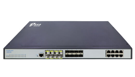 Gigabit Managed Layer 2 Network Switch 24 Port Fanless WEB CLI SNMP Supported CE FCC