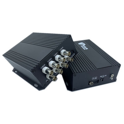 8 Port Analog Video Digital Optical Converter Multiplexer Over Coaxial Cable DC5V