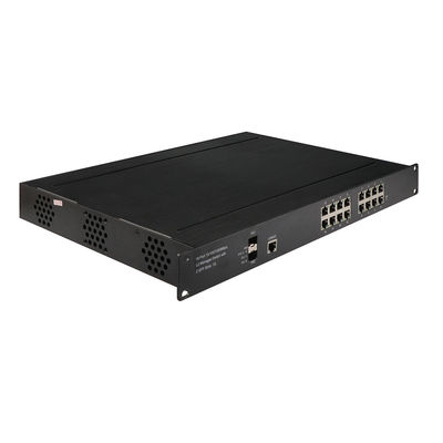 48Gbps Industrial Managed POE Switch 16Ports POE AF/AT 340W