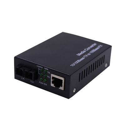 2A Optional Mini Fiber Optic Ethernet Media Converter Cable 5Km Max On MMF