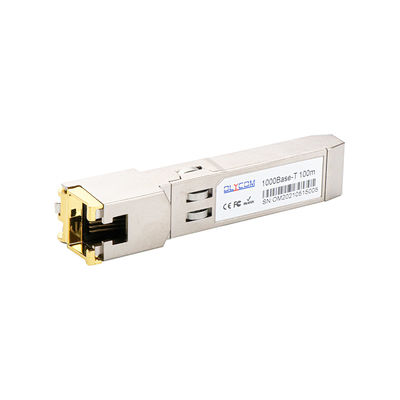 Gigabit RJ45 SFP Module Transceiver 10/100/1000BASE-T Over Cat5 UTP Cable Hot Pluggable