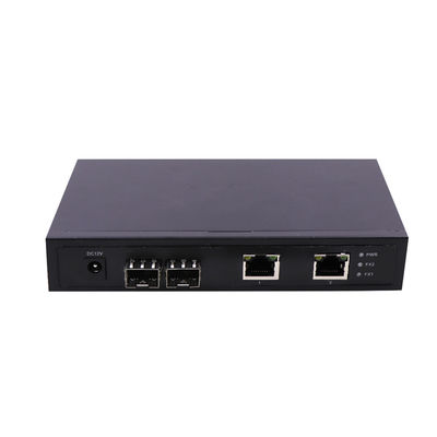 5V1A 4 Port Fiber Optic Switch Unmanaged With SFP Slots 10/100/1000M