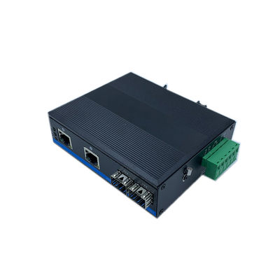 Industrial Unmanaged POE Switch with 4 Ports and 2 SFP Slots for Security Camera System