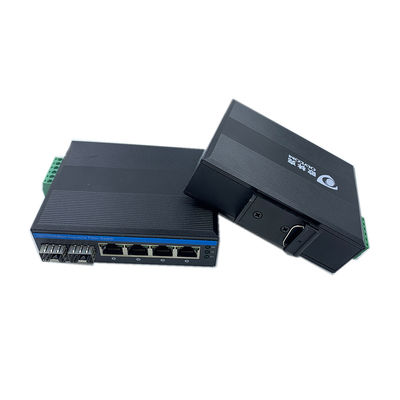 10 / 100 / 1000Mbps Six Port Gigabit Industrial Network Switch With FCC CE Standards