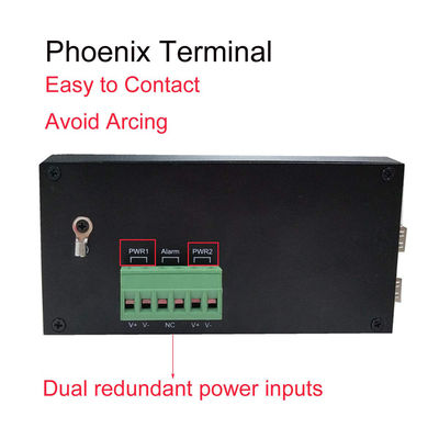 40Gbps 6 Port Managed Switch , Gigabit Network Switch Din Rail Mount