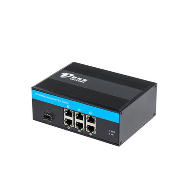 1 SFP Port Industrial Network Switch 6 Port With EMC Grade Requirements