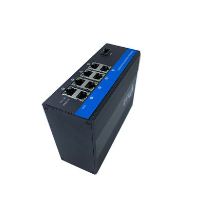 8 PORT INDUSTRIAL NETWORK SWITCH GIGABIT SFP FIBER ETHERNET DIN RAIL CE UNMANAGED