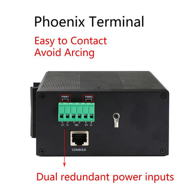 IP40 Manageable Switch 8 Port With 8 SFP Fiber Ports And 1 Console Port