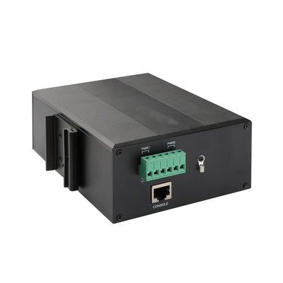 IP40 1000Mbps Fiber Optic Industrial Managed Poe Switch 8 Port With Din Rail