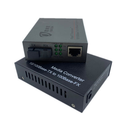 Wdm Fast Fiber Optic Ethernet Media Converter Full Duplex Flow Control