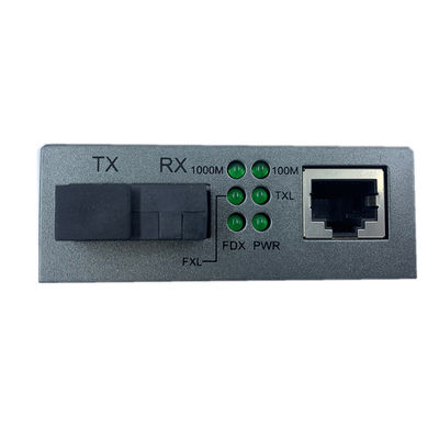 Simplex Fiber Optic Cable To Rj45 Converter 1310nm TX 1550nm RX