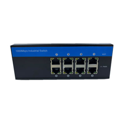 5 Years Repairing Hardened Ethernet Switch , 8 Port Industrial Poe Switch DC48V