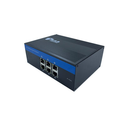 FCC Standards Din Rail Industrial Unmanaged POE Switch Comply With IEEE802.3Af/At