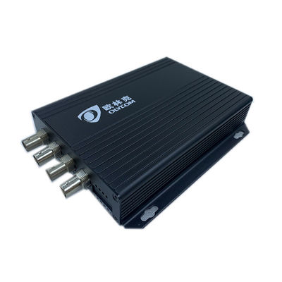 4 Port 1080P Video Over Ethernet Converter Coax Multimode Fiber Converter 12V