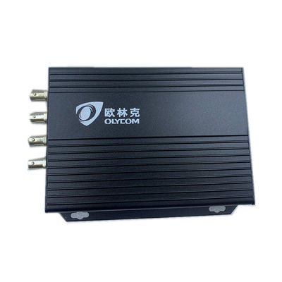 4 Port 1080P Video Over Ethernet Converter Coax Multimode Fiber Converter 12V