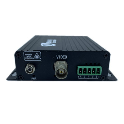 FC standard 1ch data Analog Fiber Optic Transmitter And Receiver For PTZ Camera Black