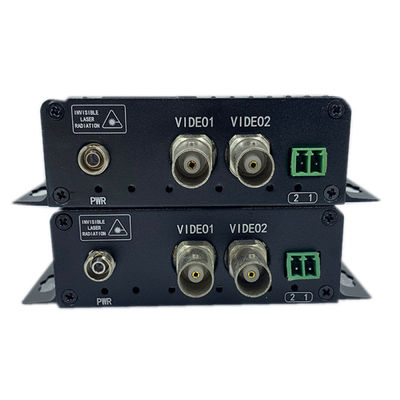 1080P BNC Video To Optical Fiber Converter With RS485 Data FC On Multimode Fiber