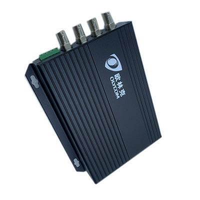 Black 115Kbps CVI TVI Audio Video Digital Optical Converter 4ch Industrial monitoring