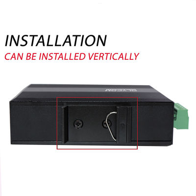 10/100M Fast Ethernet Media Converter Industrial PoE 15.4W 30W Unmanaged CE DIN Rail