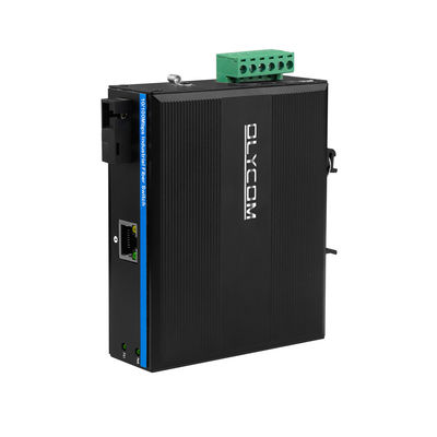 20KM WDM Media Converter Fast Ethernet Rugged Industrial Network Mini Size Unmanaged