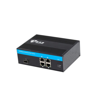 100Km Transmission Distance Industrial Unmanaged POE Switch 5 Port For Harsh Outdoor