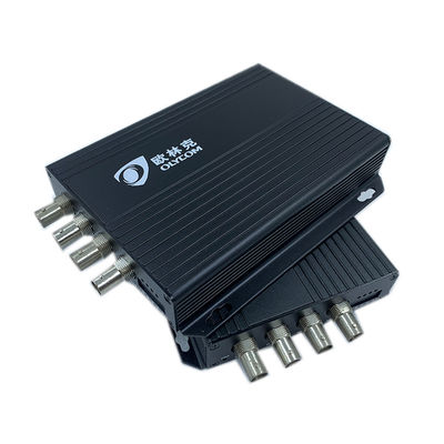 CCTV Camera Video Converter BNC Fiber Media Converter Rack Mounted FC Port 20KM