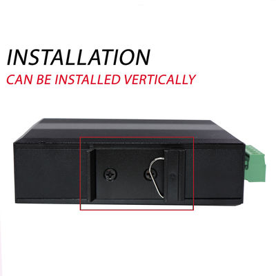 60KM Industrial PoE Media Converter Gigabit Ethernet SC Fiber Duplex Unmanaged Mini Size