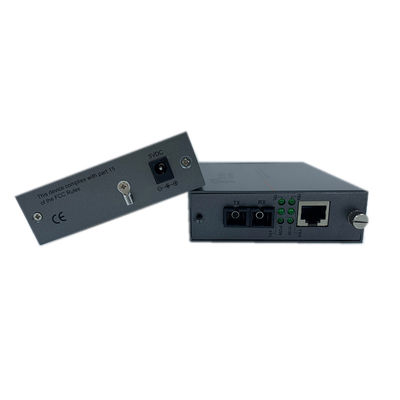 Megabit 40km Ethernet To Optical Converter SC Connector Rack Mountable