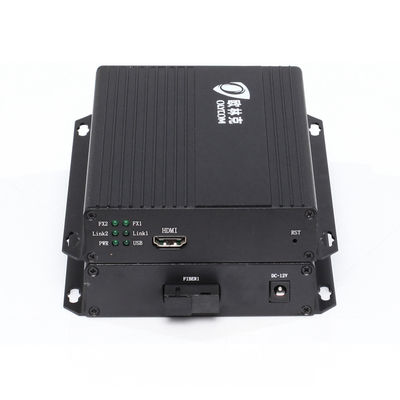 1080P HDMI DVI Extender Single Mode SC Port Simplex 12VDC CE FCC Desktop Type