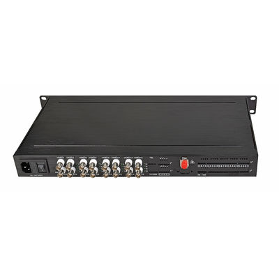 HD 1080P AHD CVI TVI Fiber Video Digital Optical Converter 16 Port AC 220V Input