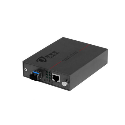850nm PoE Media Converter Gigabit Fiber Optic Network Unmanaged Multimode SFP Cage