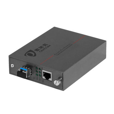 10/100M PoE Fiber Optic Ethernet Media Converter LC Fiber SFP Megabit Unmanaged
