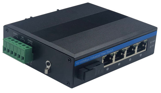 5 Port Industrial Network Switch Hub 10/100Mbps SC Connector Unmanaged Realtek Based