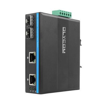 Industrial Network Switch With 2 SFP Ports and Wide Voltage for Outdoor Environments
