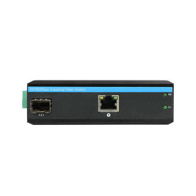 Industrial Ethernet Media Converter With PoE 15.4W 30W