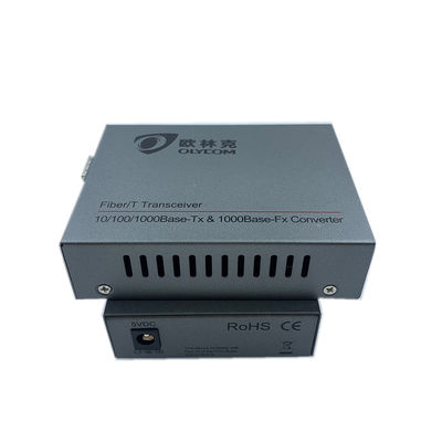 Single Mode LC SFP POE Fiber Media Converter 10/100/1000M For IP Cameras