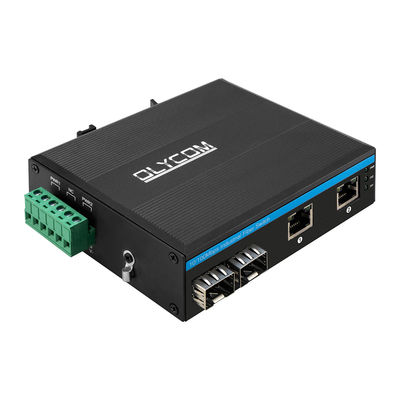 CE 10/100Mbps Industrial Network Switch 2 SFP Port And 2 Ethernet Port