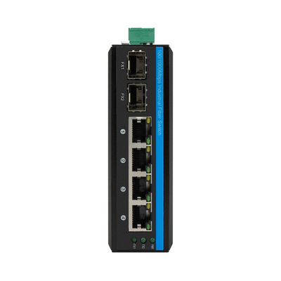 10/100/1000Mbps Six Port Gigabit Industrial Network Switch With FCC CE Standards