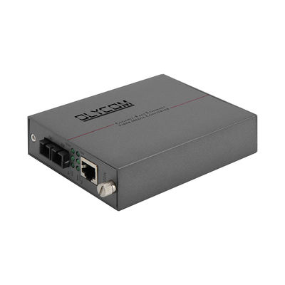 Single Mode Fiber Media Converter Gigabit Ethernet DC5V 2U Chassis Mounted Unmanaged