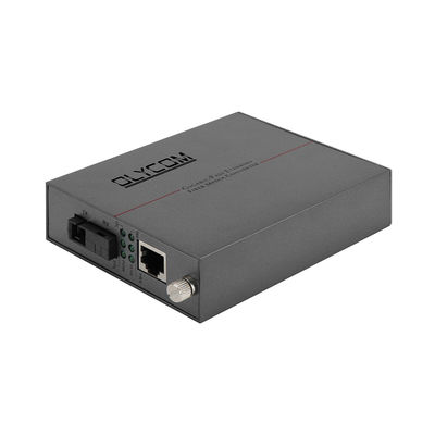 Single Mode Fiber Media Converter 1.25G Ethernet WDM Optical Unmanaged 30W PoE