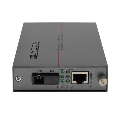 Single Mode Fiber Media Converter 1.25G Ethernet WDM Optical Unmanaged 30W PoE