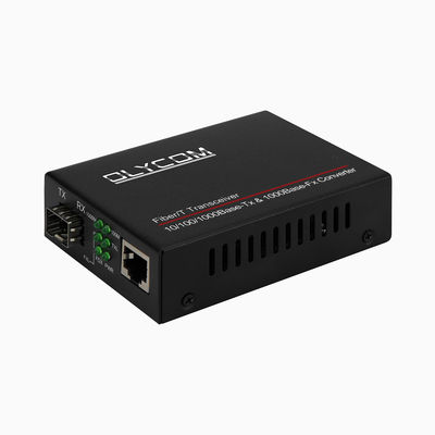 Single Mode LC SFP POE Fiber Media Converter 10/100/1000M For IP Cameras