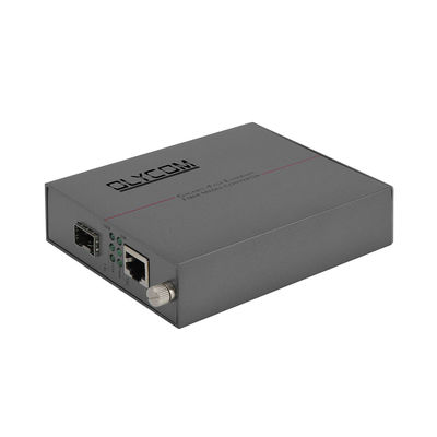 Gigabit Fiber Ethernet Media Converter Unmanaged SFP Slot DC5V Rack-Mount Design CE