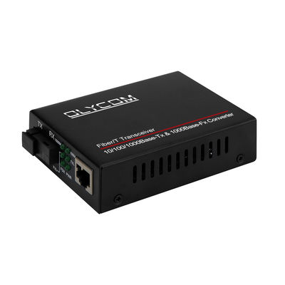 Single Fiber WDM Media Converter Gigabit Unmanaged 14-Slot Rack Mountable 20KM