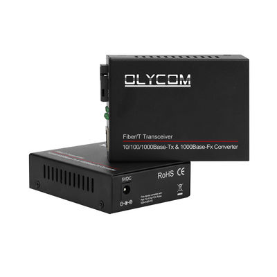 Single Fiber WDM Media Converter Gigabit Unmanaged 14-Slot Rack Mountable 20KM