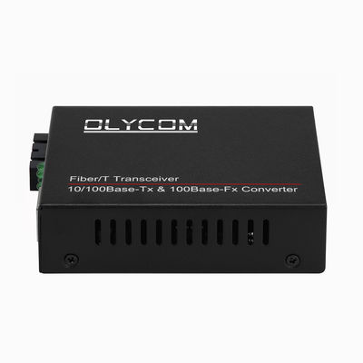 10/100M PoE Media Converter Fiber Optic Ethernet 48V SC Dual Fiber For IPC CE