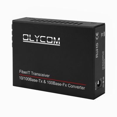 10/100M POE Media Converter PSE Fiber Optic Ethernet 48V SC Dual Fiber For IPC