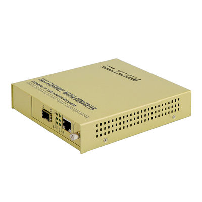 SFP Single Fiber Media Converter 10/100Mbps AC Input Unmanaged LFPT 2KM 20KM CE